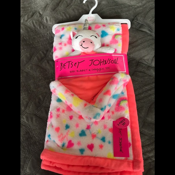 Betsey Johnson Other Betsey Johnson Baby Blanket Snuggle Toy Poshmark